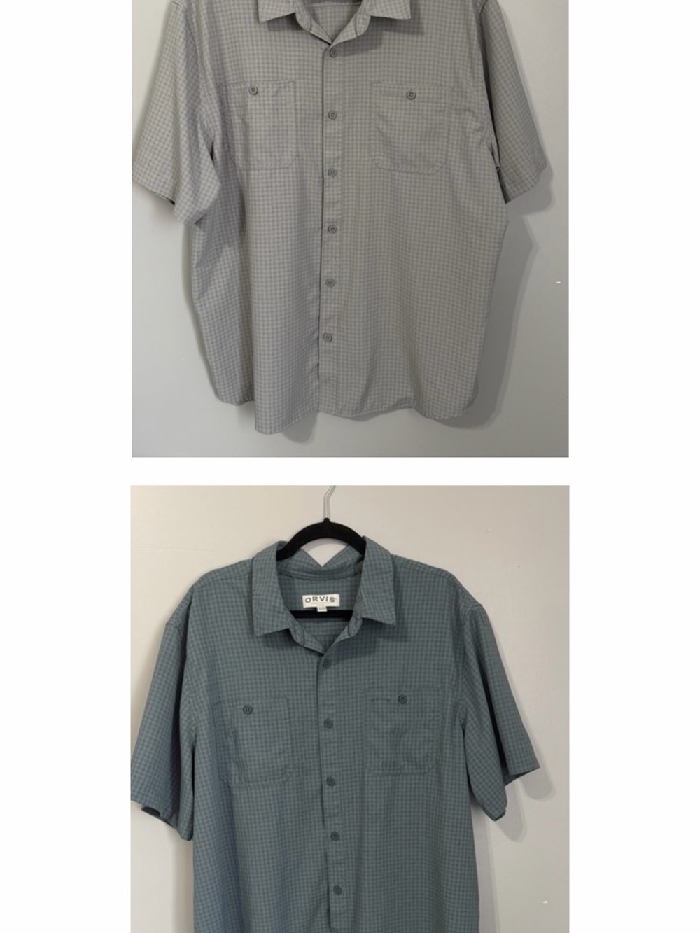 2 - Orvis Men's Short-Sleeve Button-Up Shirts. XXL. New only washed